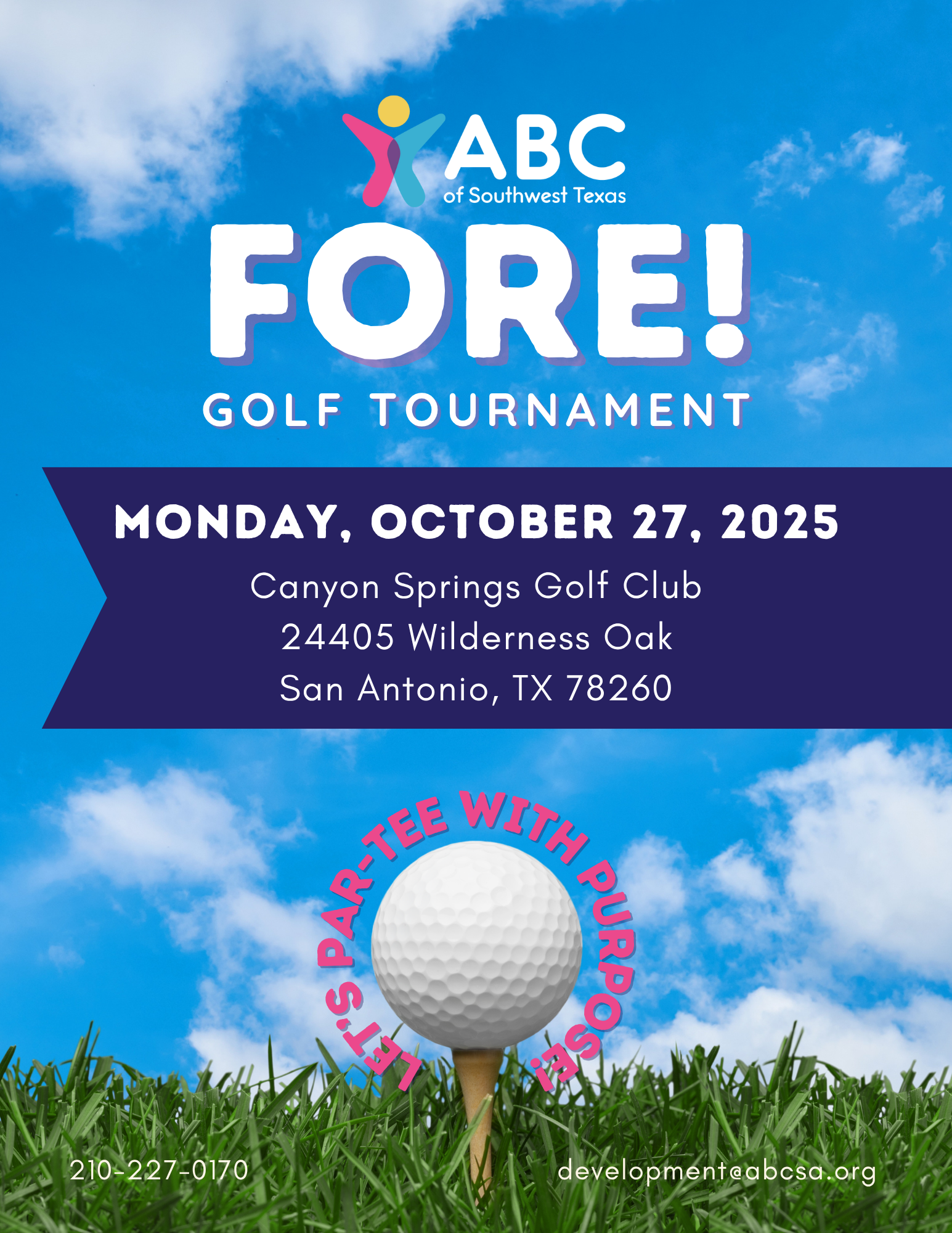 2025 FORE! ABC GOLF TOURNAMENT Sponsorship Packages 2025 FORE! ABC GOLF TOURNAMENT Sponsorship Packages